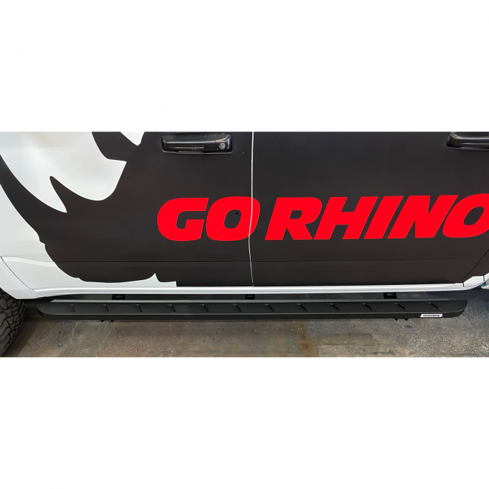 Go Rhino 63430680SPC - RB10 Slim Line Running Boards With Mounting Brackets - Textured Black