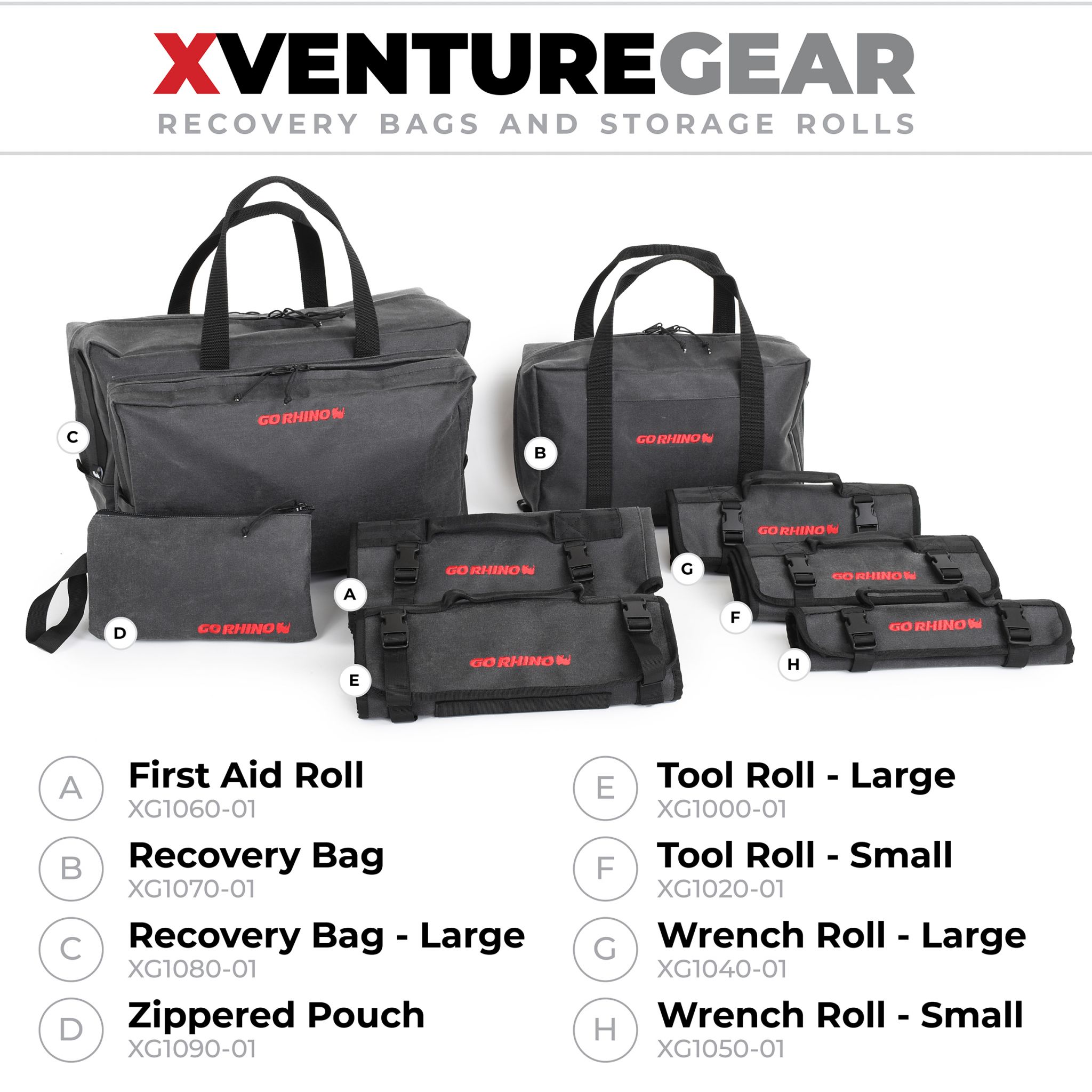 Go Rhino XG1070-01 - Xventure Gear - Recovery Bag - Textured Black
