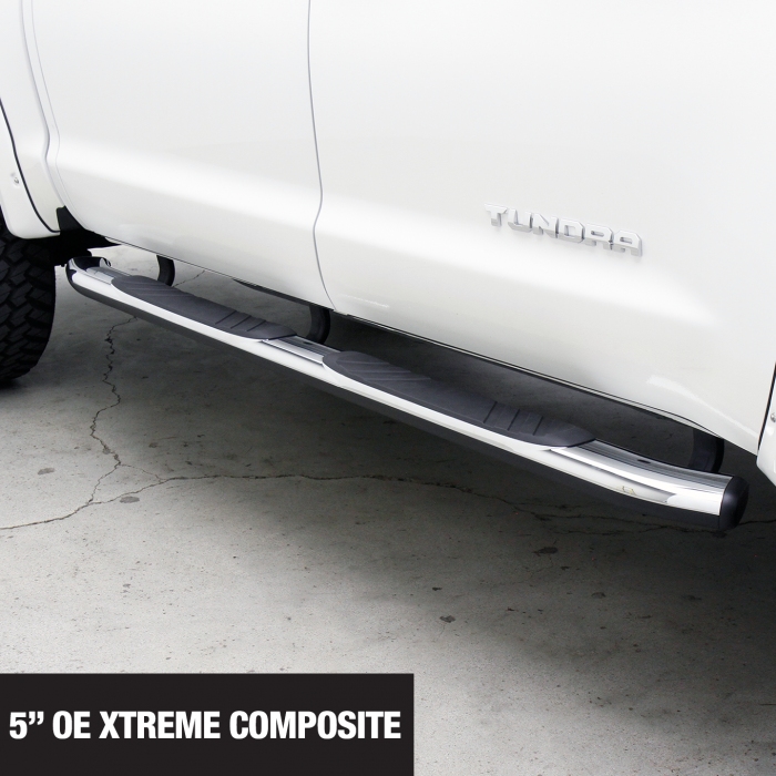 Go Rhino 680080C - 5" OE Xtreme Composite SideSteps - Boards Only - Chrome