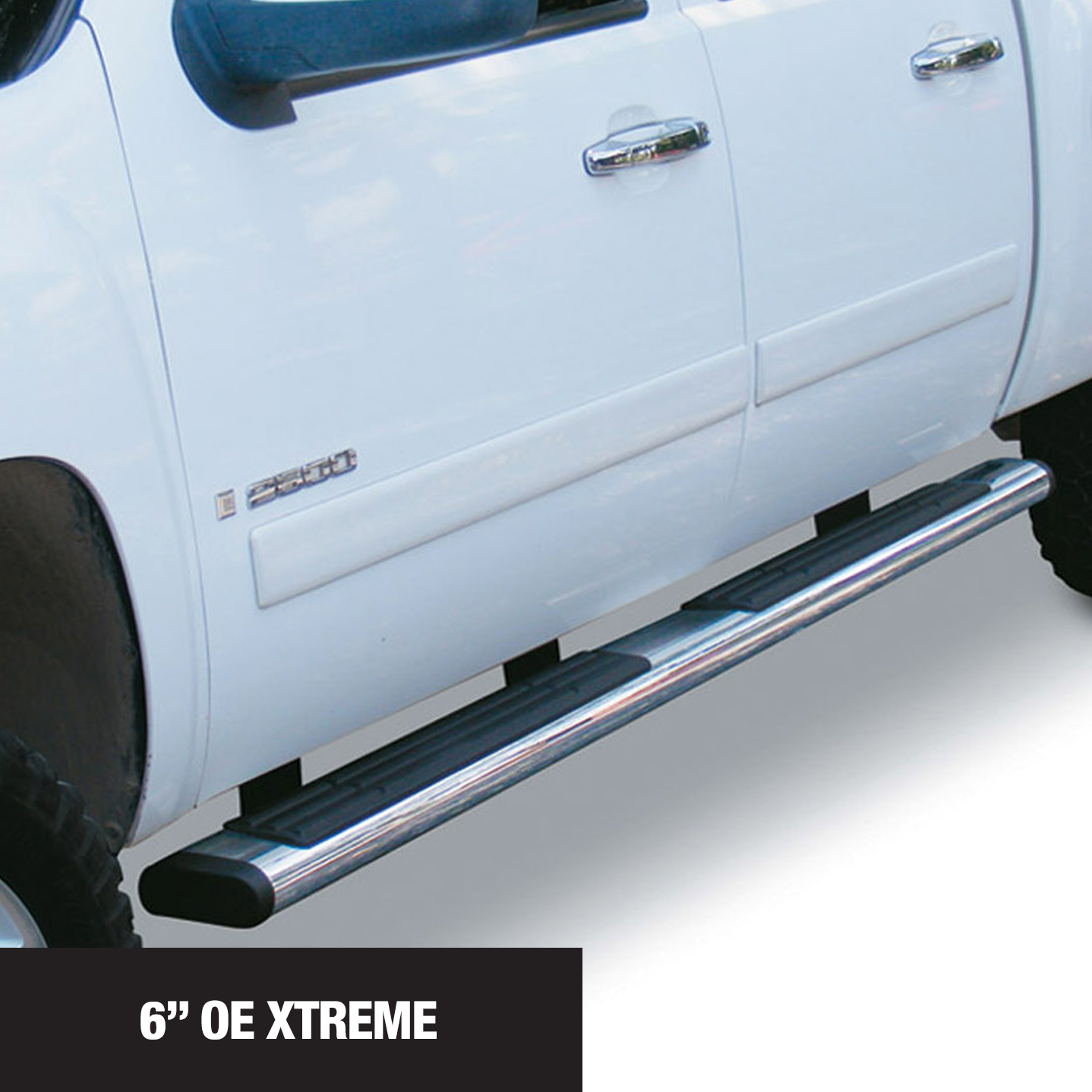 Go Rhino 686415552PS - 6" OE Xtreme SideSteps With Mounting Bracket Kit - Polished Stainless Steel