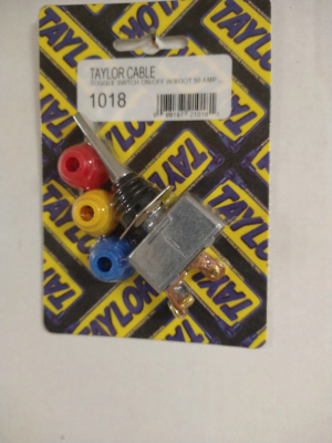 Toggle Switch on/off w/boot 50 amp Taylor Cable 1018
