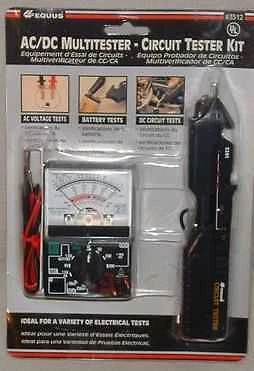 AC / DC Analog Multitester Plus Circuit Tester Kit 3512 New Innova /Equus