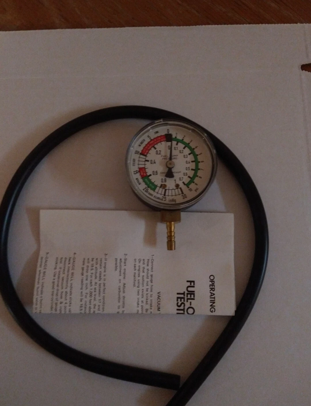 Fuel Pump Tester ATD 20001 Lot# RR31991