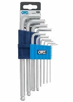 10 Pc Fractional Ball End Hex Key Allen Set OTC 6950