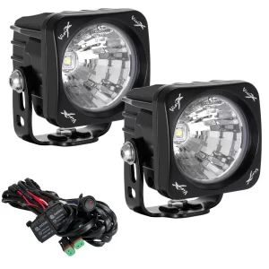 OPTIMUS SQUARE BLACK 1 10W LED 20° MEDIUM 2 LIGHT KIT