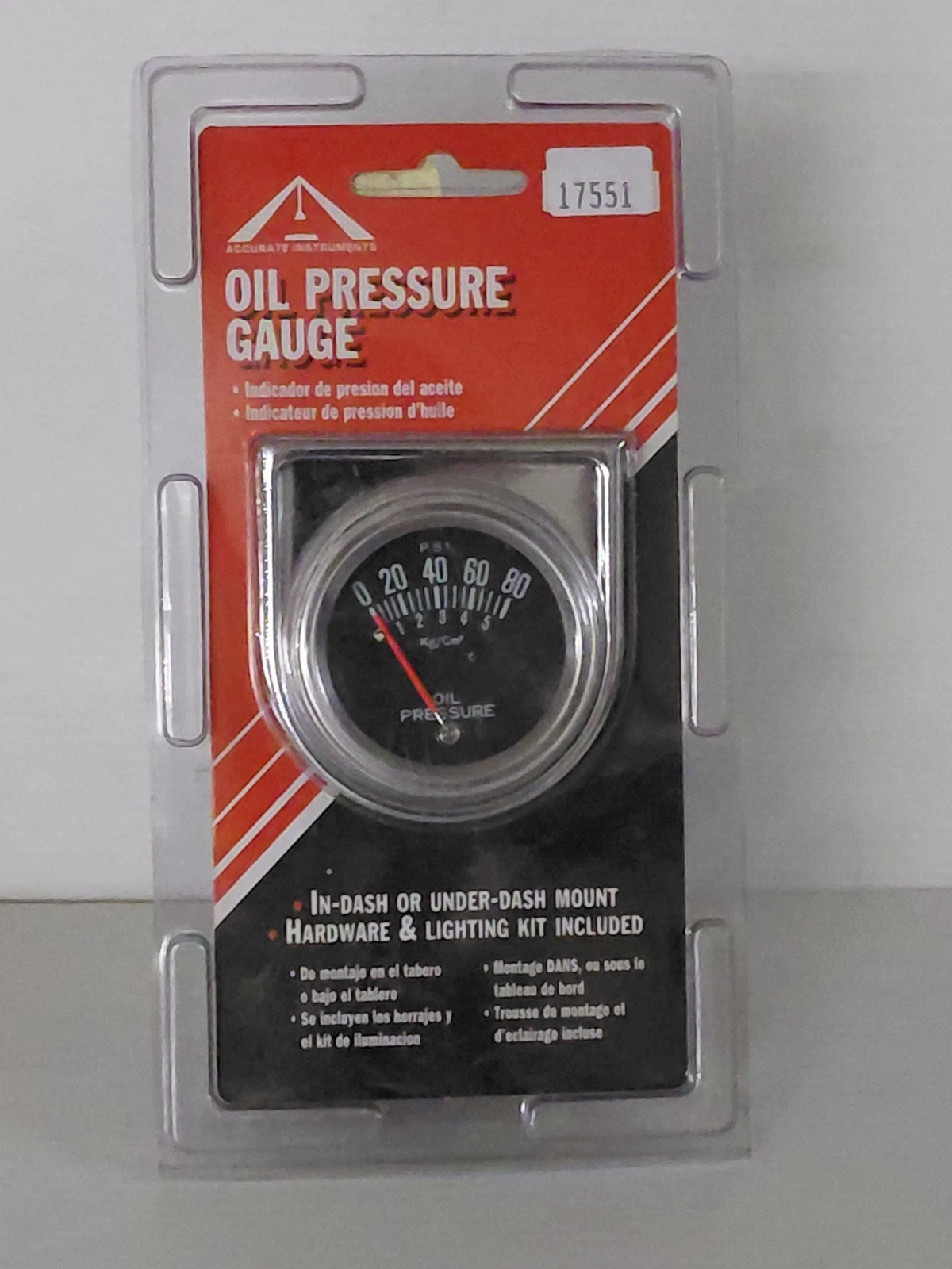Mechanical oil pressure gauge clark bros