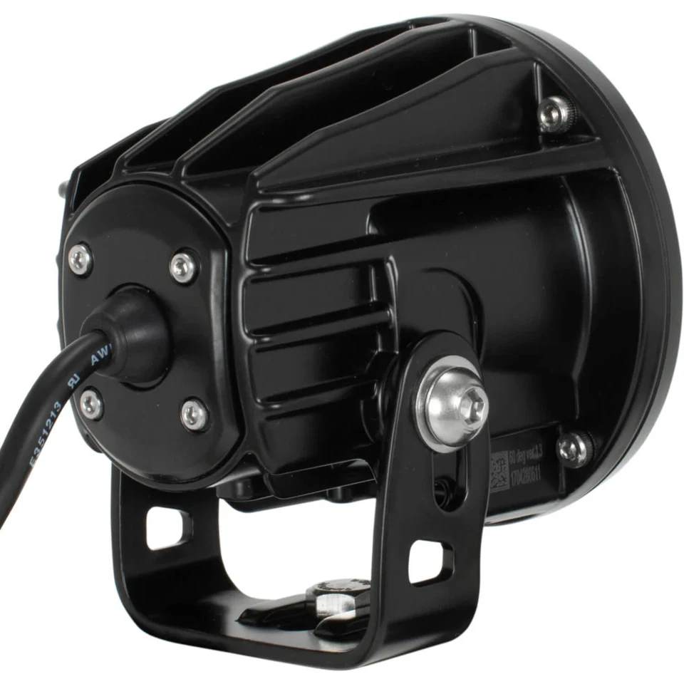 KIT OF TWO 3.7" OPTIMUS ROUND AMBER HALO SERIES PRIME BLACK 10-WATT LED LIGHT 1 - Image 7