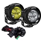 PAIR OF 3.7" 3 LED CANNON CG2 LIGHTS INCLUDING HARNESS - Image 10