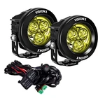 PAIR OF 3.7" 3 LED CANNON CG2 LIGHTS INCLUDING HARNESS - Image 9