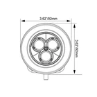 PAIR OF 3.7" 3 LED CANNON CG2 LIGHTS INCLUDING HARNESS - Image 3