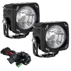 OPTIMUS SQUARE BLACK 1 10W LED 60° FLOOD 2 LIGHT KIT