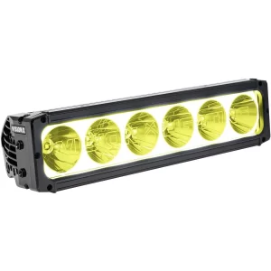 12IN XPR HALO 10W LIGHT BAR SELECTIVE YELLOW 6 LED SPOT OPTICS FOR XTREME DISTAN