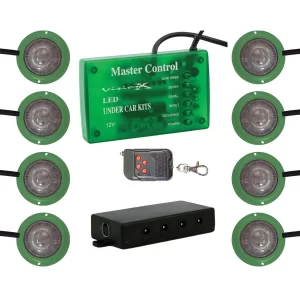 LED STROBE AND ROCK LIGHT KIT GREEN
