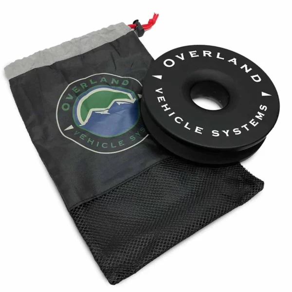 Overland 19240004 Universal Black Aluminum 6.25" Recovery Ring w/ Storage Bag