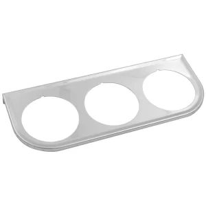 Trio Gauge Chrome Panel for 2 inch Gauge Equus #6883