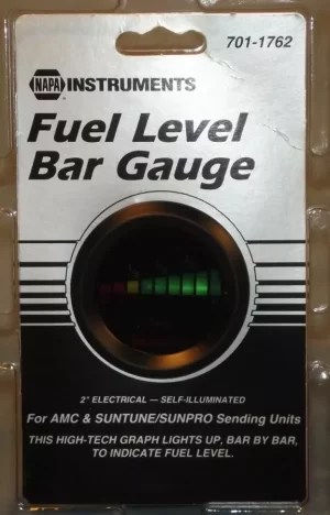 Digital Sunpro Brand /NAPA Instruments 2in Bar Fuel Level Gauge AMC 701-1762