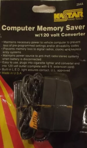 Automotive Computer Memory Saver KaStar Hand Tools / Lang 294A