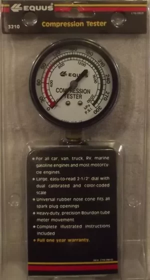 Compression Tester 0 - 300PSI Equus 3210