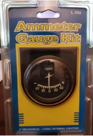 Unbranded L006 Amp Gauge 2" Black Mechanical