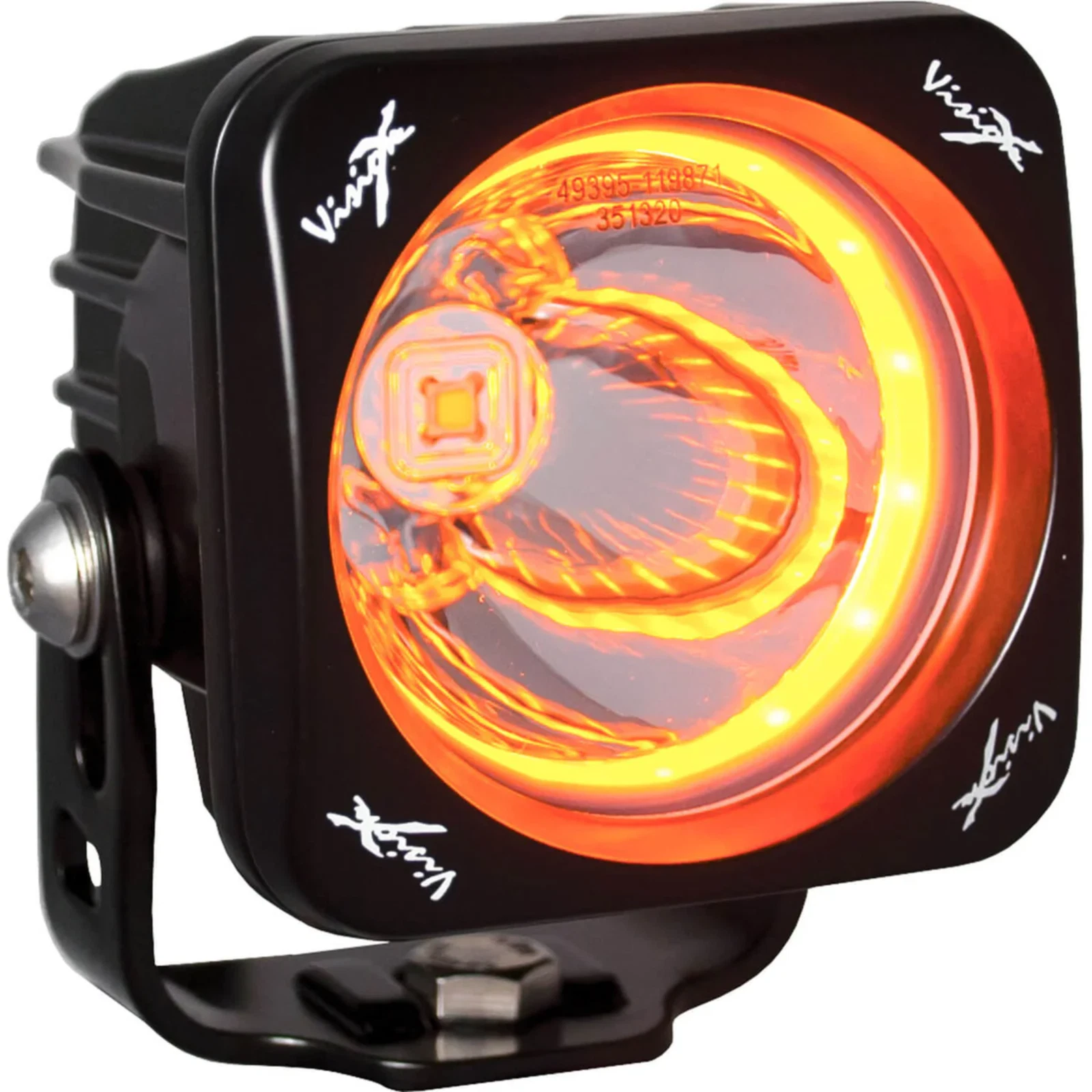 3.0" OPTIMUS AMBER HALO SERIES PRIME BLACK 10-WATT LED LIGHT 15 DEGREE BEAM - EM