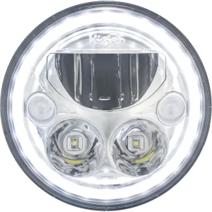 JEEP JK HEADLIGHTS - PAIR OF 7" ROUND VX LED HEADLIGHT W/ LOW-HIGH-HALO INCL AN