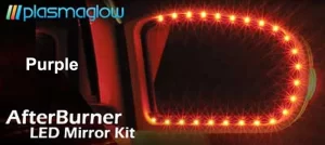 Purple Afterburner LED Mirror Accent Kit Fits all mirrors 2 Per Pack Plasmaglow